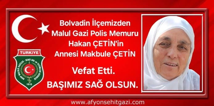 Malul Gazi'nin Annesine Veda: Acı Haber Afyon'dan