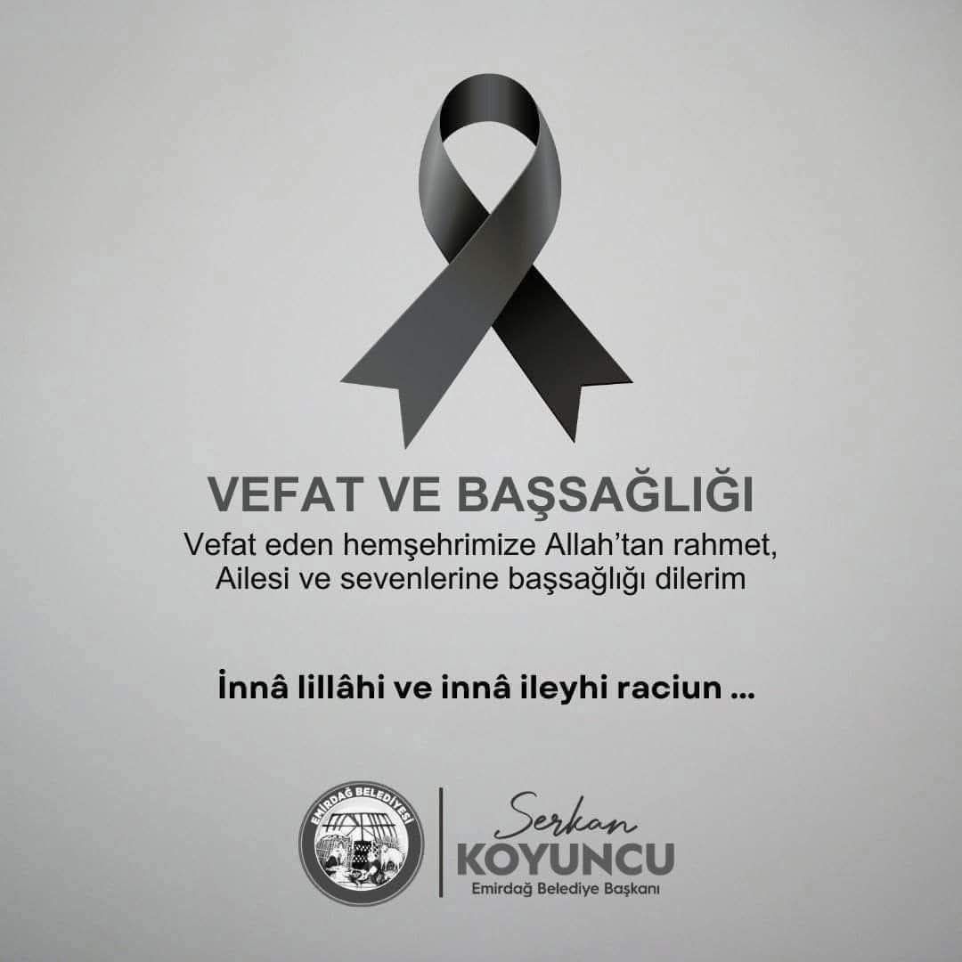 Emirdağ'da Sevenlerinin Kederi: Mehmet Göktaş Vefat Etti
