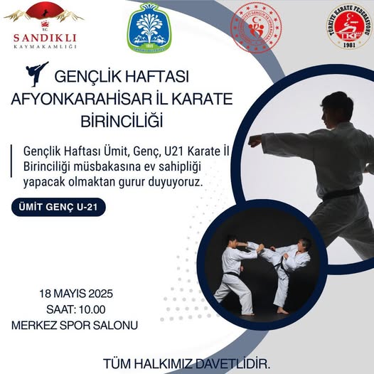 Sandıklı'da Genç Karateciler Şampiyonluk İçin Ter Dökecek