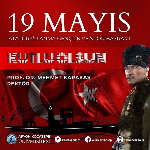 Rektör Karakaş'tan 19 Mayıs Atatürk'ü Anma Gençlik ve Spor Bayramı Mesajı