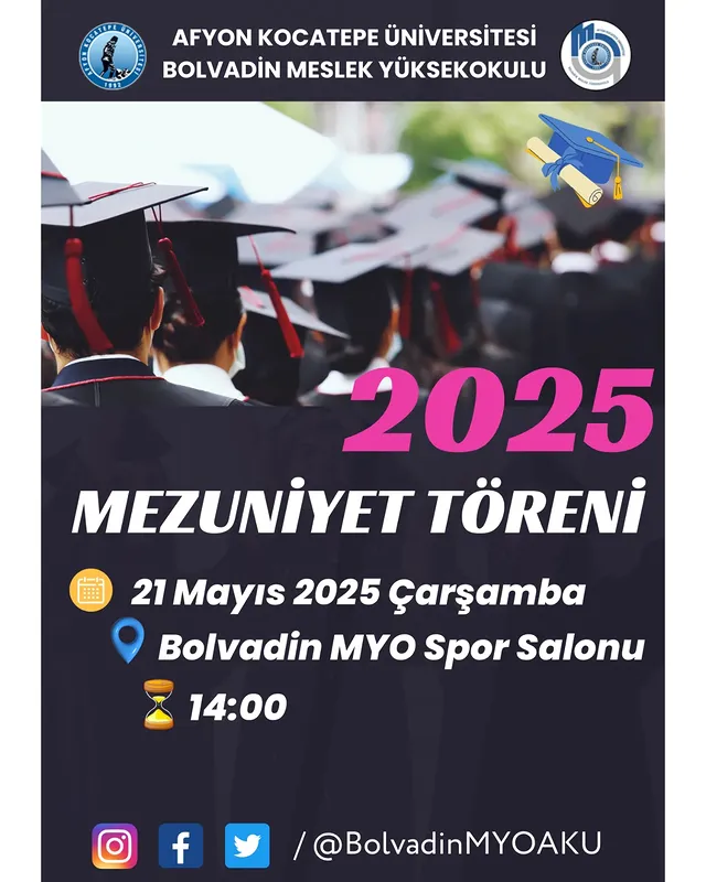 Afyon Kocatepe Üniversitesi 2025 Mezuniyet Töreni Duyurusu