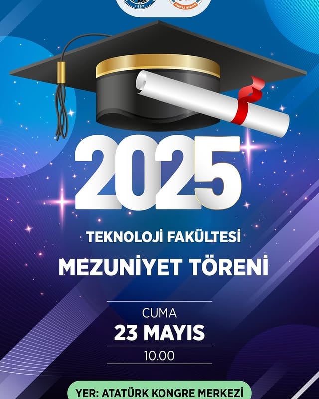 Afyon Kocatepe Üniversitesi Teknoloji Fakültesi Mezuniyet Töreni Coşkuyla Gerçekleşti