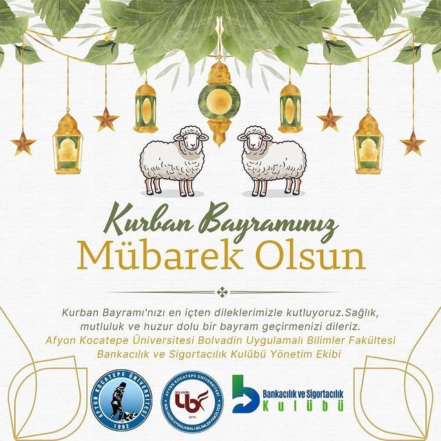 Afyon Kocatepe Üniversitesi'nden Kurban Bayramı Mesajı