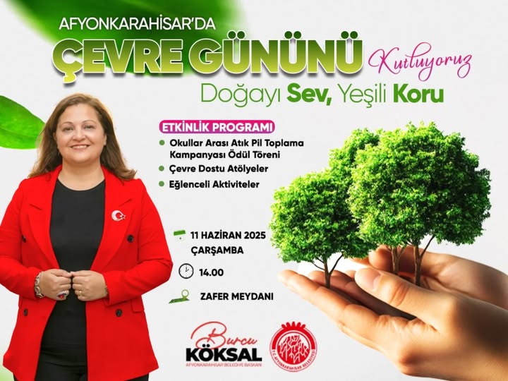 Afyonkarahisar'da Çevre Günü Şenliği: Müzik, Atölyeler ve Atık Pil Kampanyası