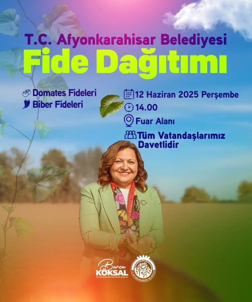 Afyonkarahisar Belediyesi'nden Vatandaşlara Fide Desteği