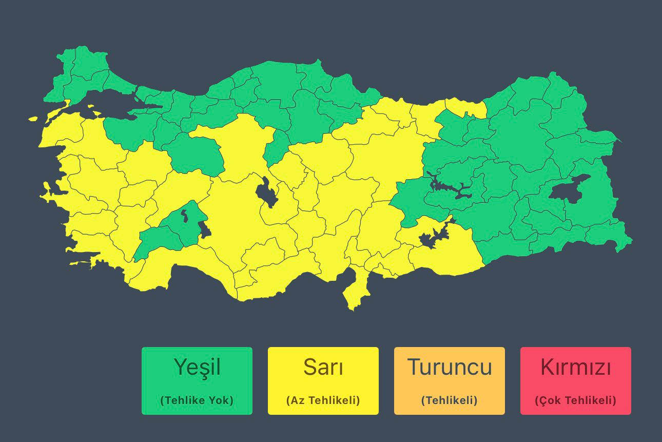 2 Nisan Hava Durumu Uyarısı