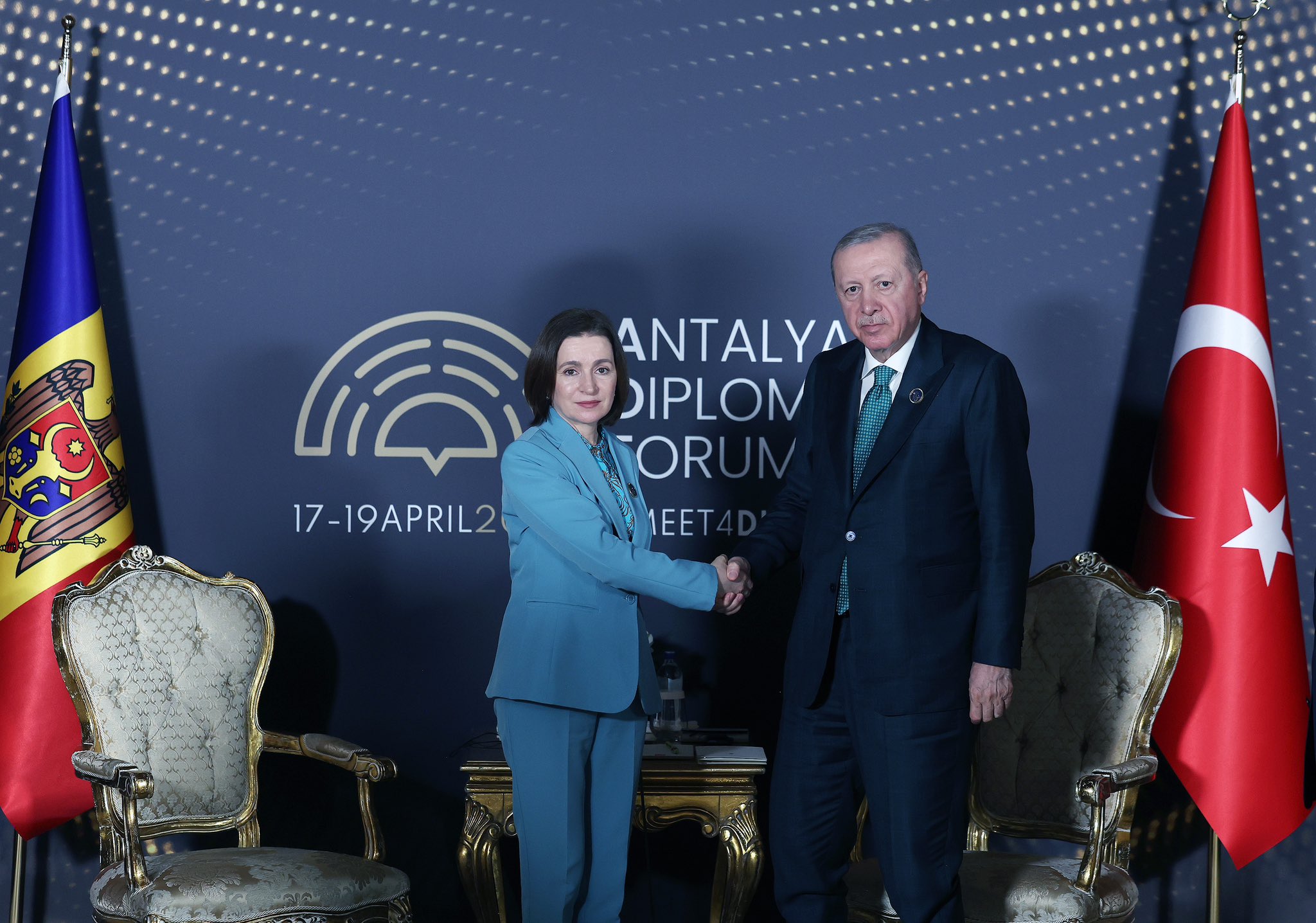 Cumhurbaşkanı Erdoğan, Moldova Cumhurbaşkanı ile görüştü