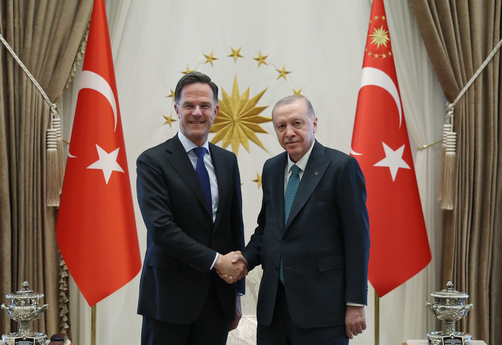 Cumhurbaşkanı Erdoğan, NATO Genel Sekreteri'ni kabul etti