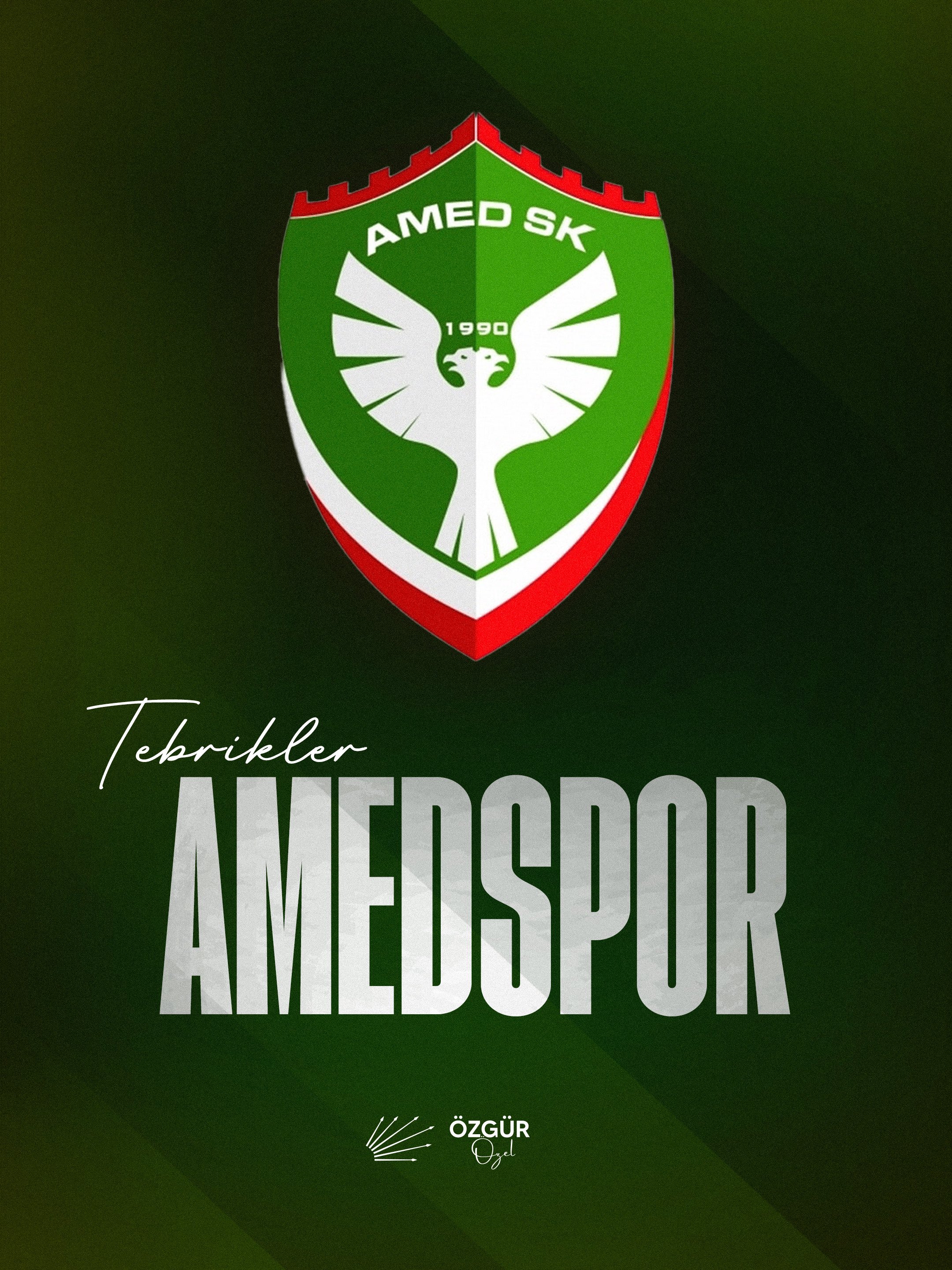 Amedspor Süper Lig'e yükselmeyi başardı