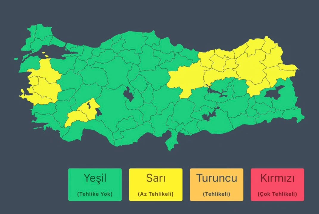 Meteorolojiden Kuvvetli Yağış Uyarısı!
