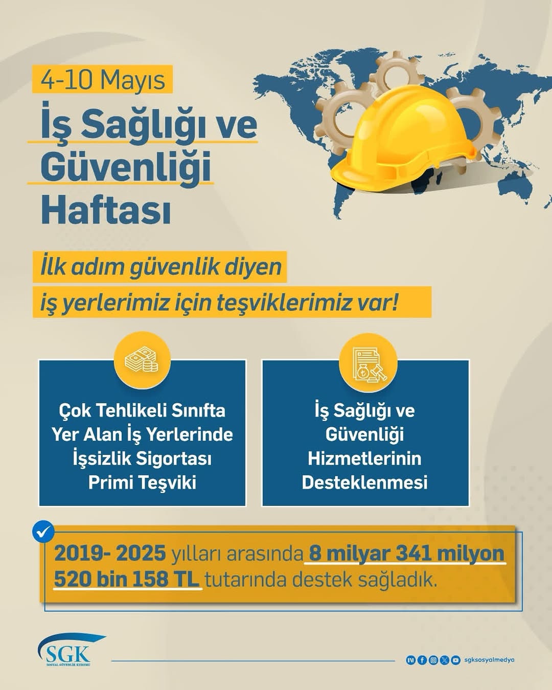 Afyonkarahisar Sgk İl Müdürlüğü'nden İş Sağlığı ve Güvenliği Haftası Açıklaması
