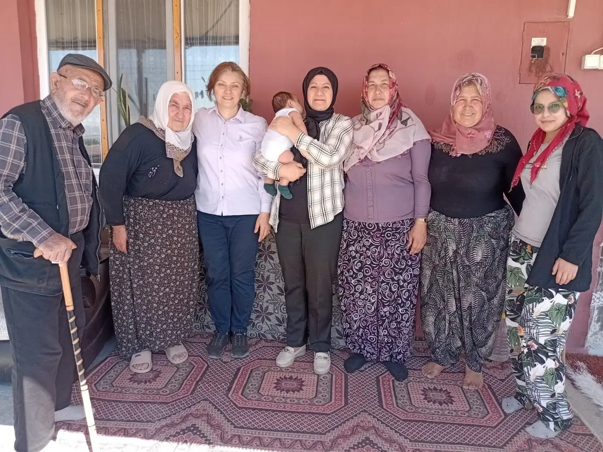 Çavdarlı Köyü'nde Yeni Doğan Ziyareti Gerçekleşti