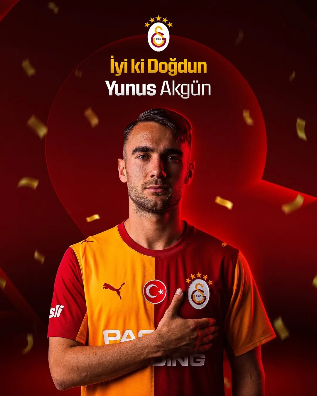 Galatasaray'dan Yunus Akgün'e Doğum Günü Kutlaması