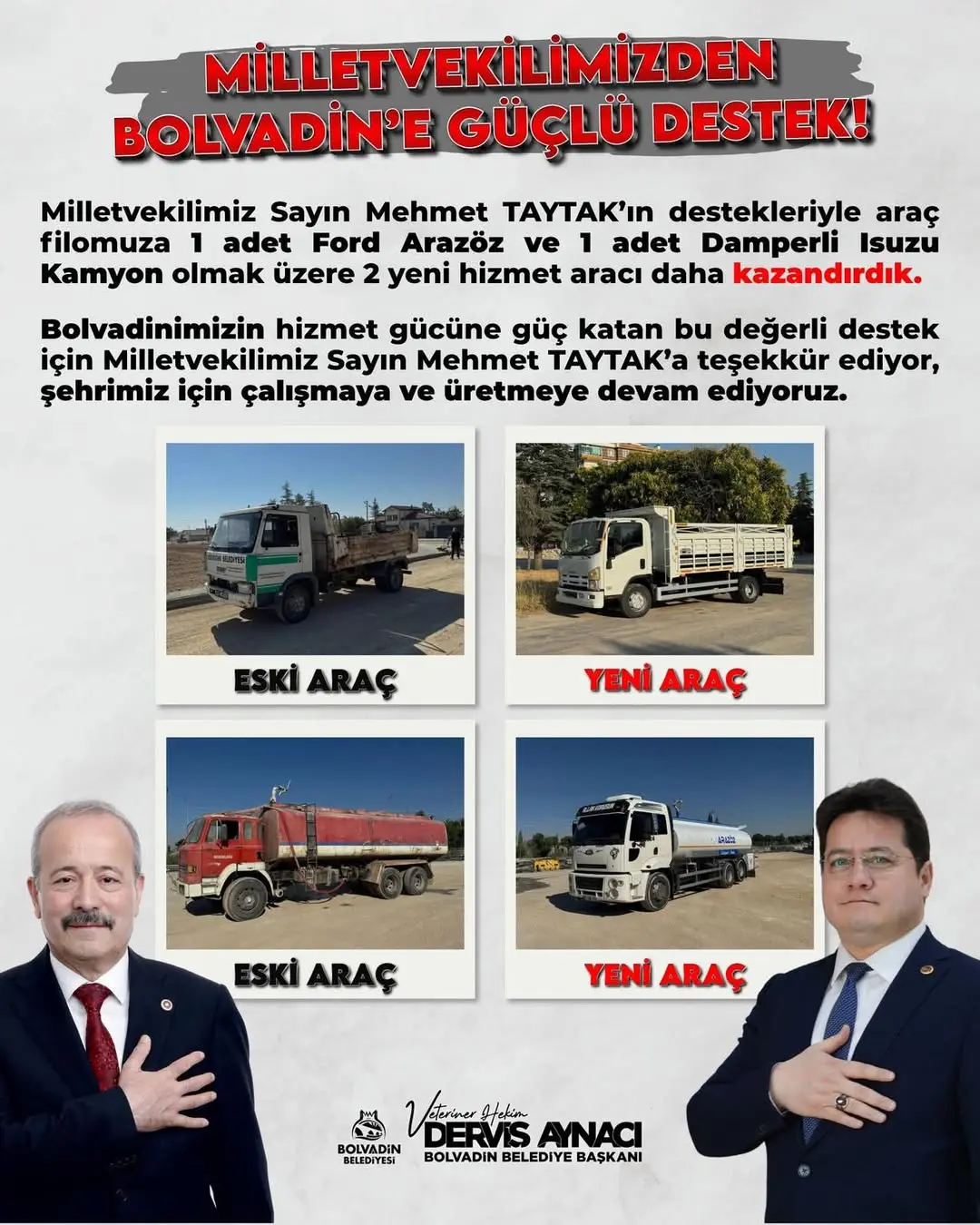 Bolvadin Belediyesi'nden Yeni Araç Yatırımı