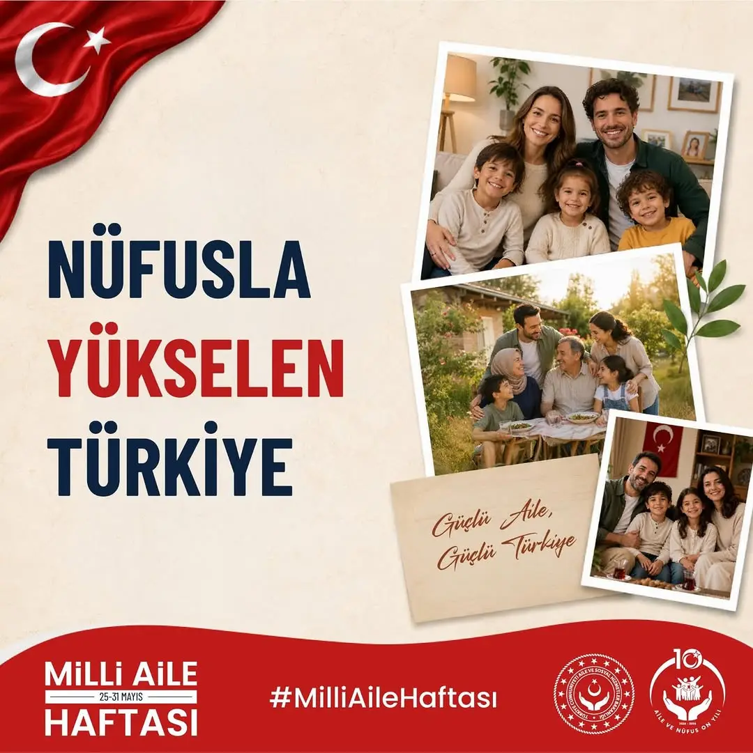 Afyonkarahisar Aile ve Sosyal Hizmetler İl Müdürlüğü'nden Milli Aile Haftası Paylaşımı