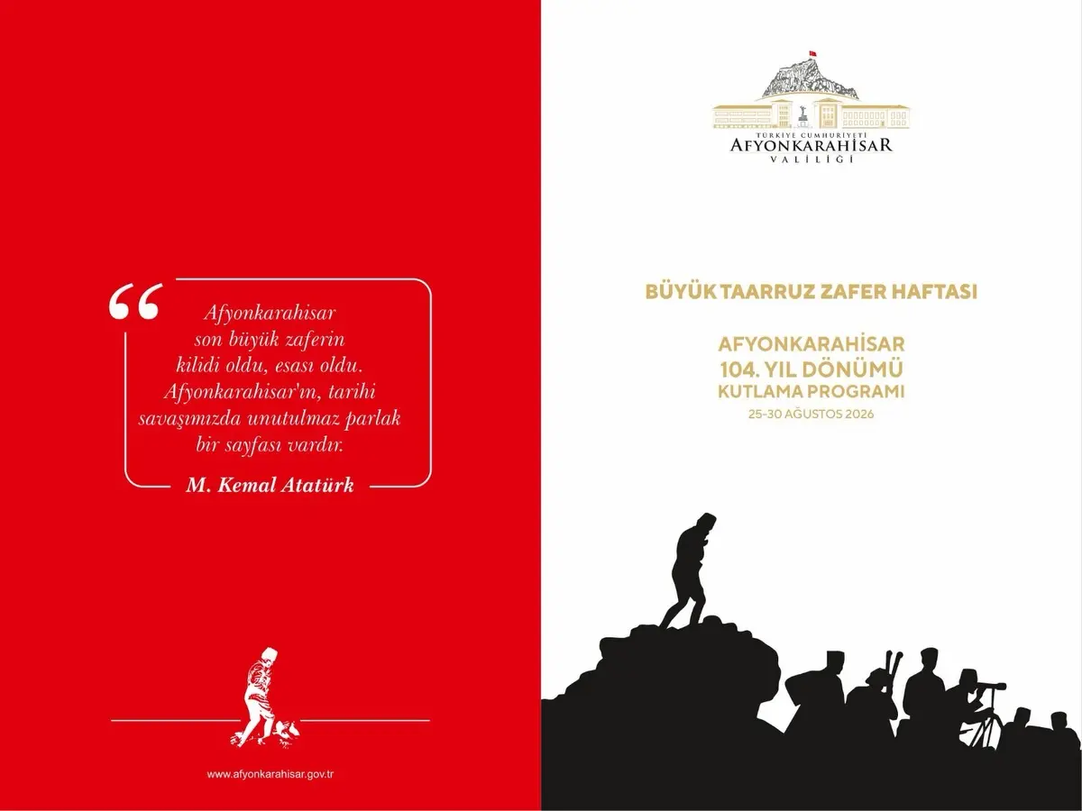 Büyük Taarruz Zafer Haftası Kutlama Programı Duyuruldu