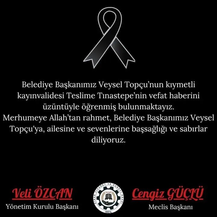 Veysel Topçu'nun Kayınvalidesi Vefat Etti