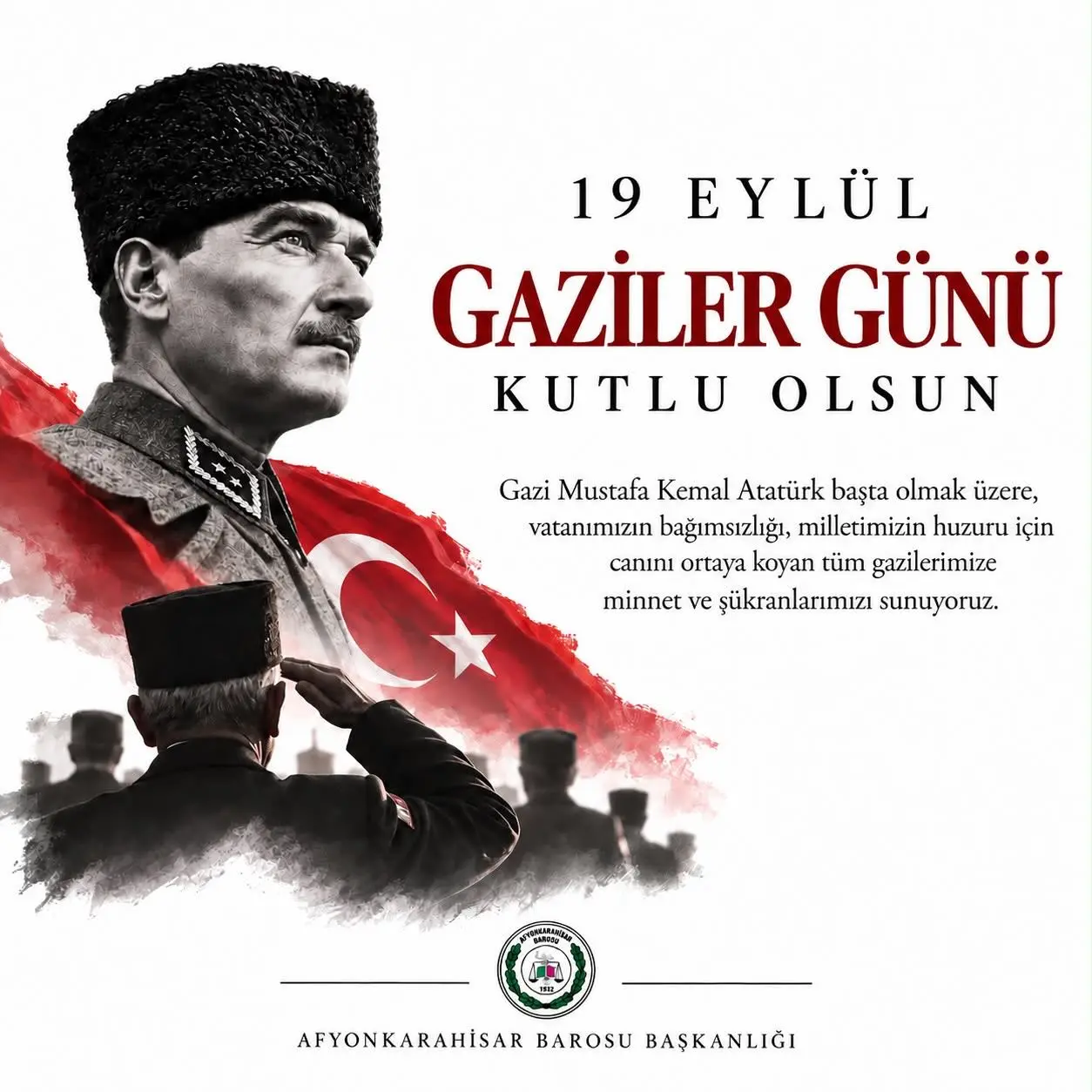 Gaziler Günü, Atatürk'ün unvanı anıldı