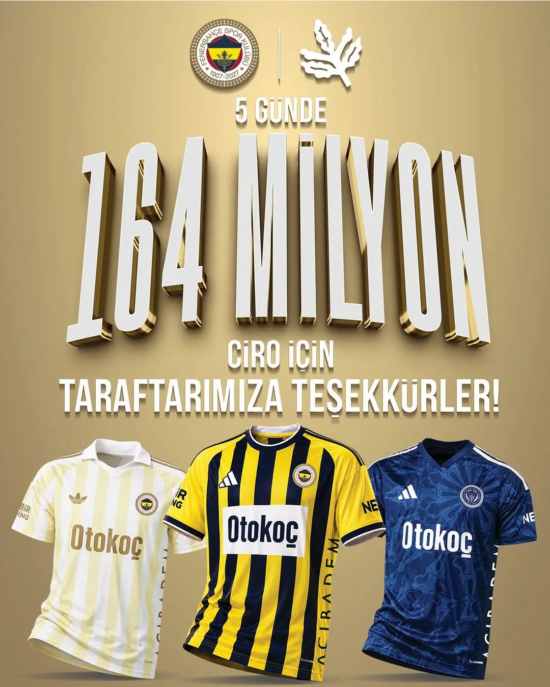 Fenerbahçe, forma satışında rekor kırdı