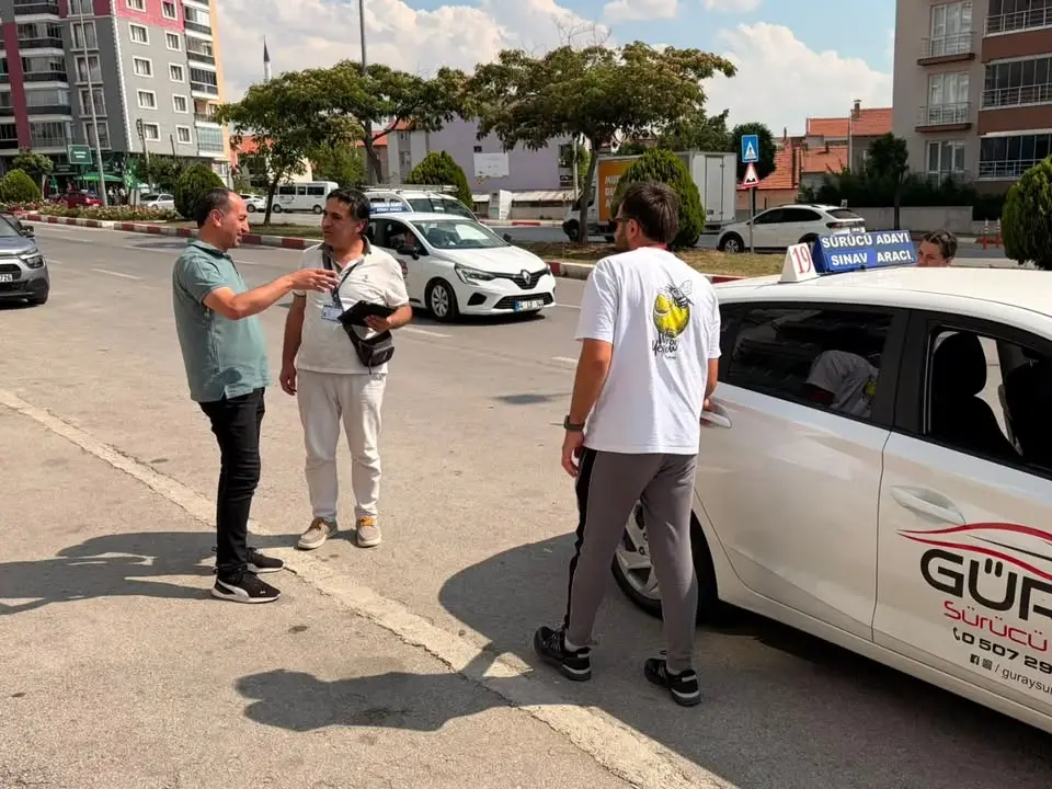 Uşak'ta Direksiyon Sınavı İncelemesi Yapıldı