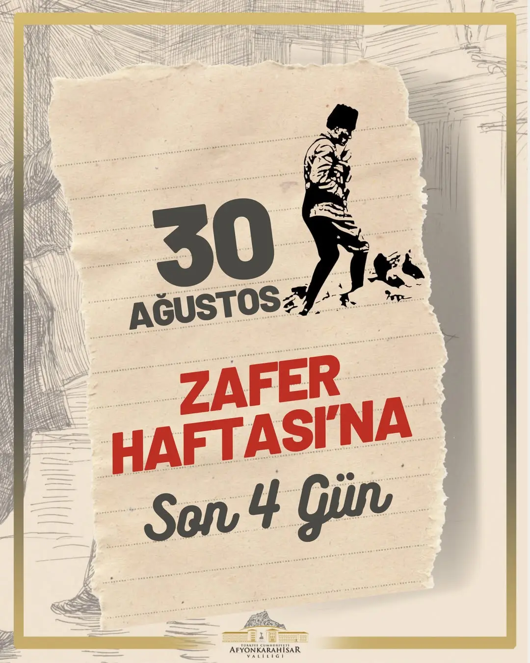Afyonkarahisar Valiliği'nden Büyük Taarruz Zafer Haftası Duyurusu
