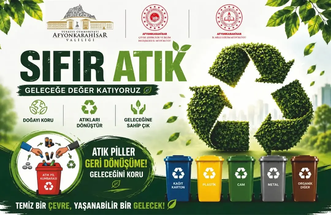 Kadınana İmam Hatip Ortaokulu'ndan Atık Pil Toplama Kampanyası