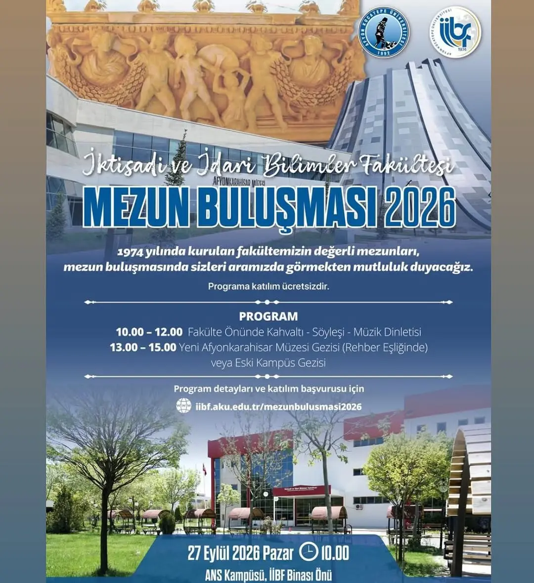 Afyon Kocatepe Üniversitesi İİBF Mezun Buluşması 2026