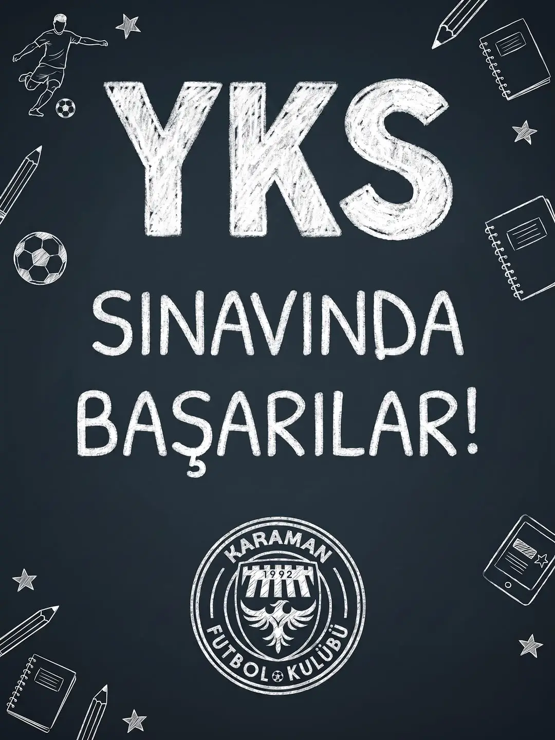 YKS Sınavına Girecek Gençlere Başarı Dileği