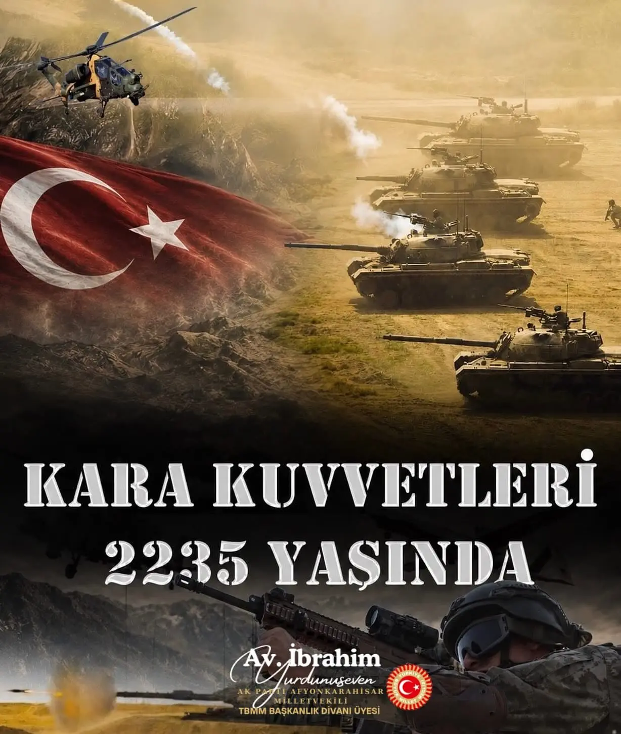 Türk Kara Kuvvetleri'nin kuruluş yıl dönümü kutlandı