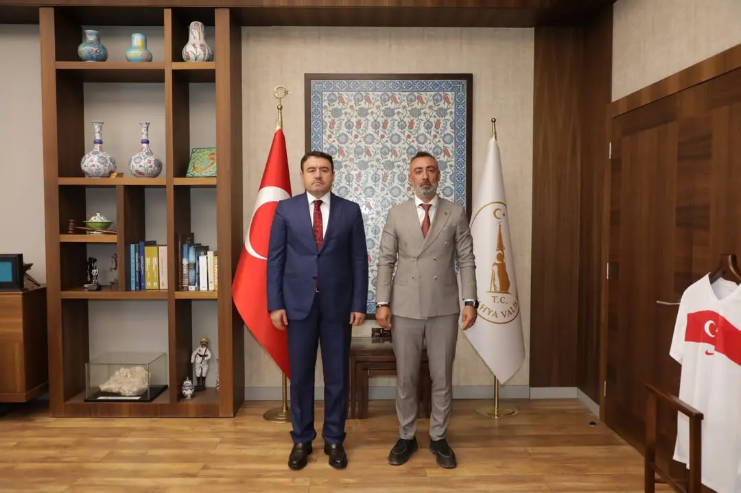 Kütahya Valisi, Seyitömer Belediye Başkanı'nı kabul etti