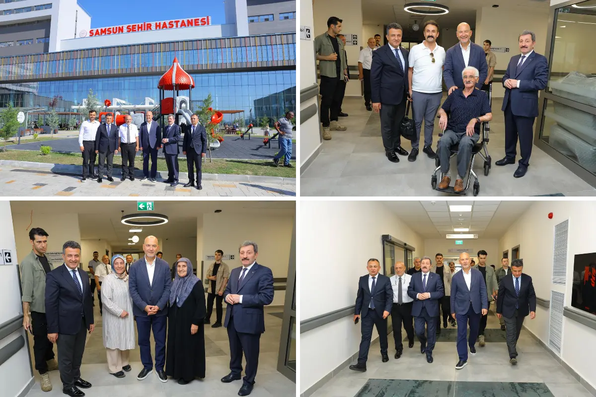 Süleyman Soylu, Samsun Şehir Hastanesi'ni ziyaret etti