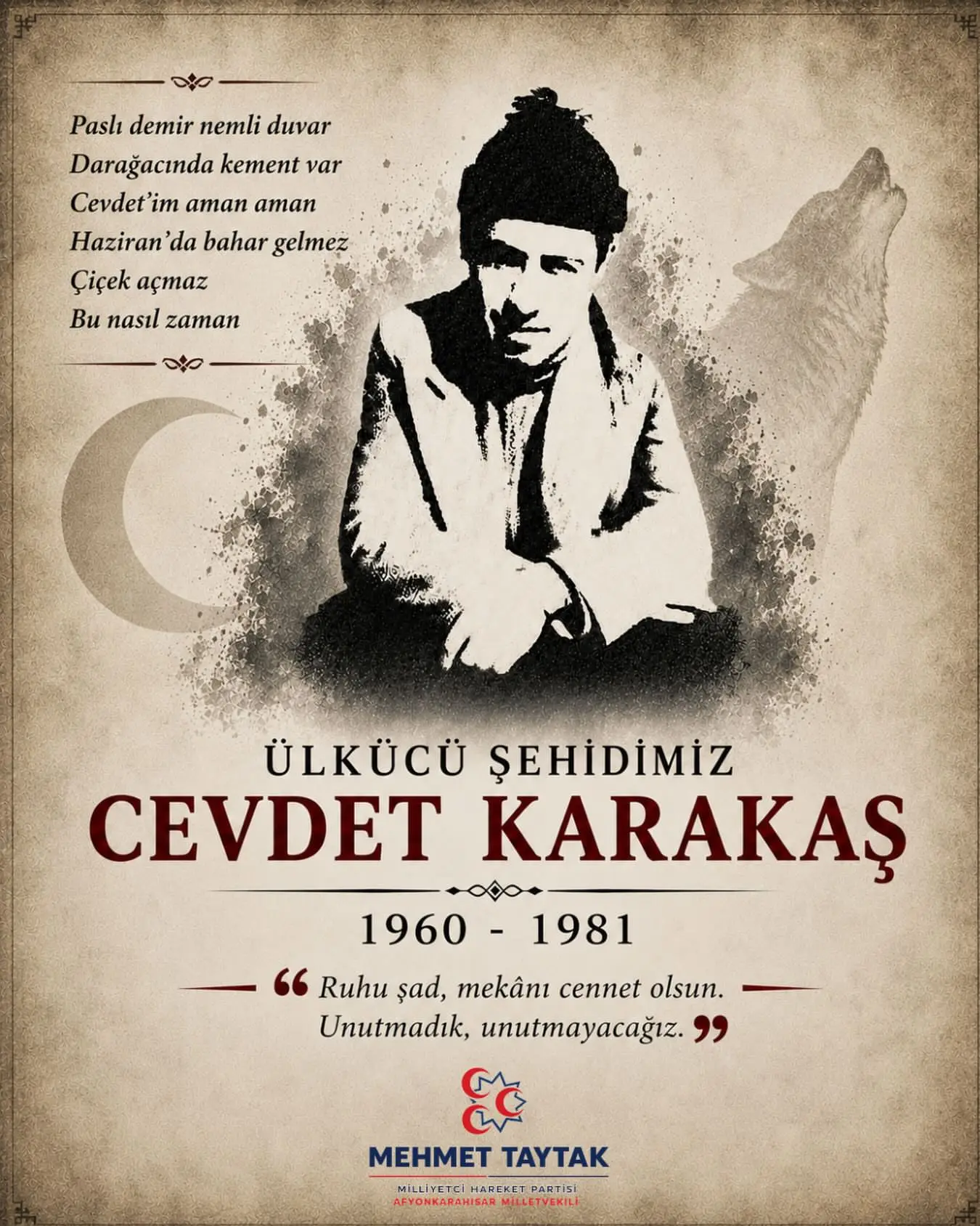 Cevdet Karakaş, şehadetinin yıl dönümünde anıldı