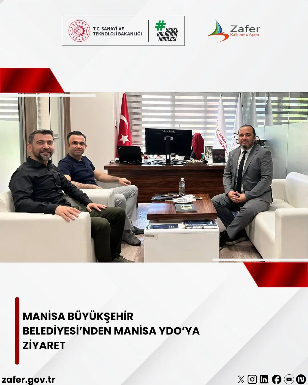 Manisa Yatırım Destek Ofisine Manisa Büyükşehir Belediyesi'nden Ziyaret