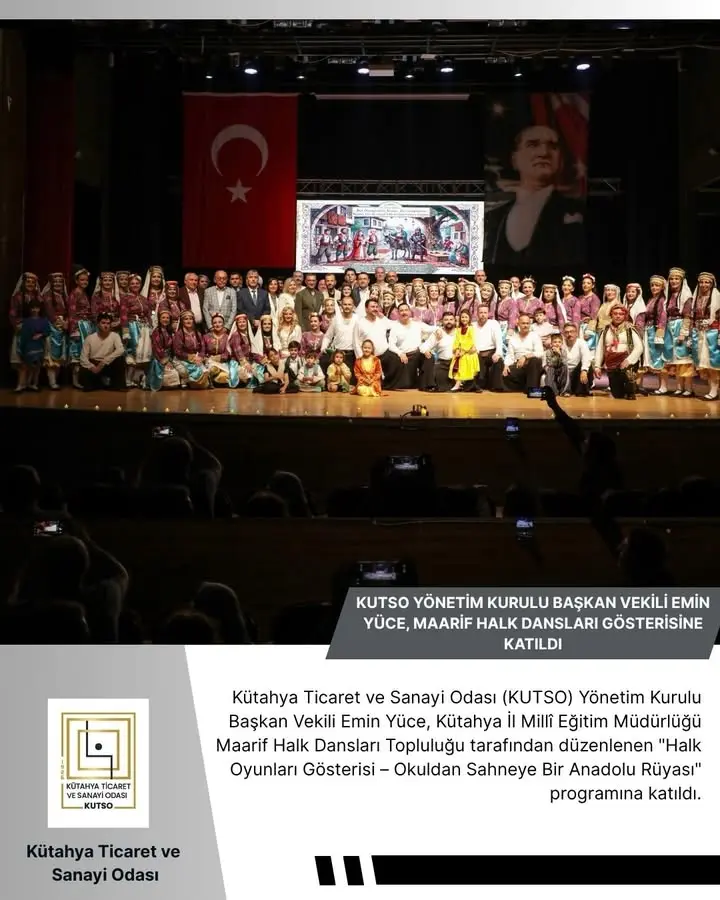 Kütahya'da Halk Oyunları Gösterisi Düzenlendi