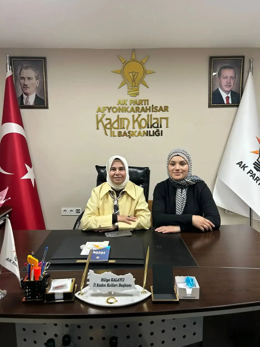 AK Parti Afyonkarahisar İl Kadın Kolları'ndan Nöbetçi Yönetim Kurulu Üyeleri Açıklaması