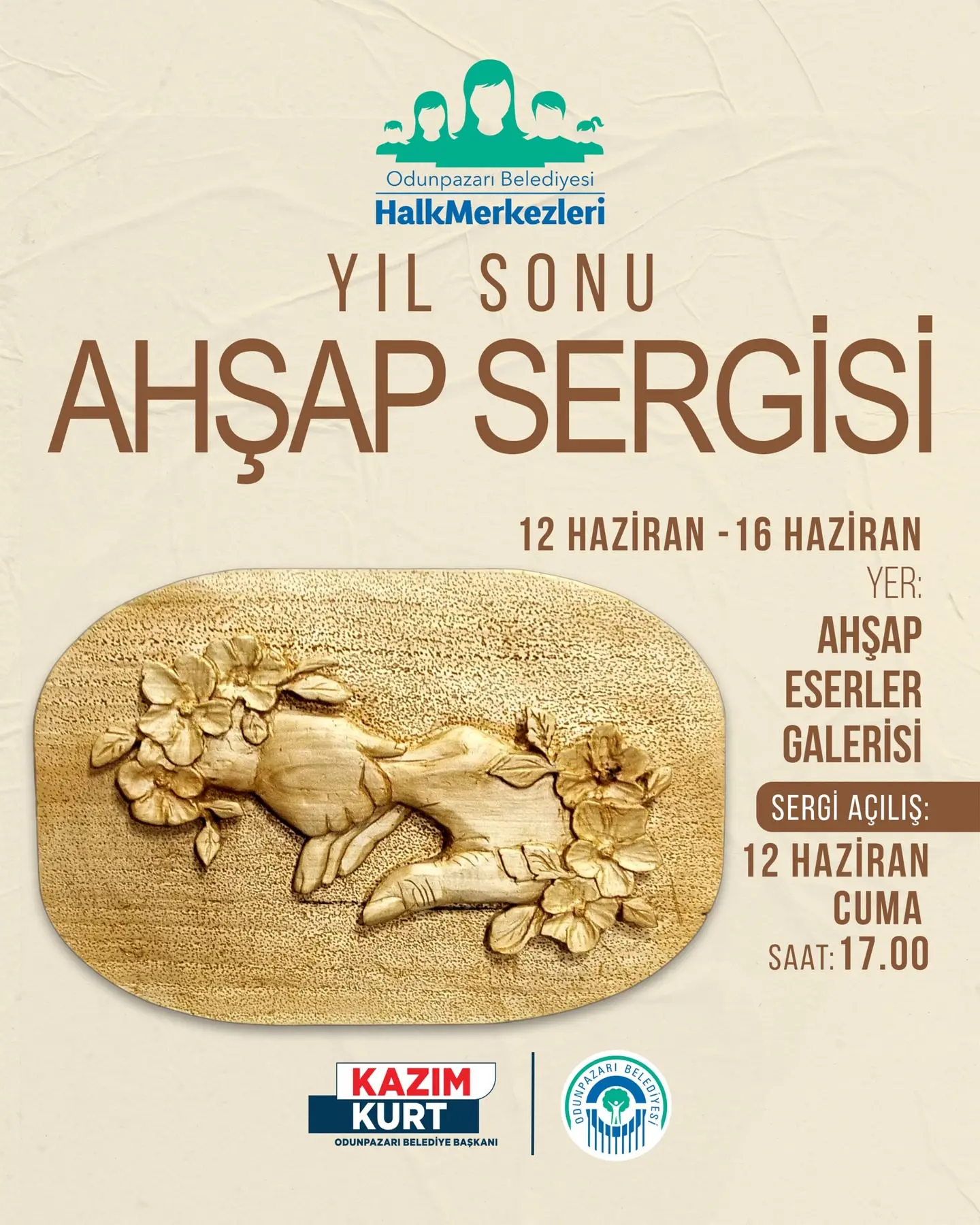 Halk Merkezleri Yıl Sonu Ahşap Sergisi Açılıyor