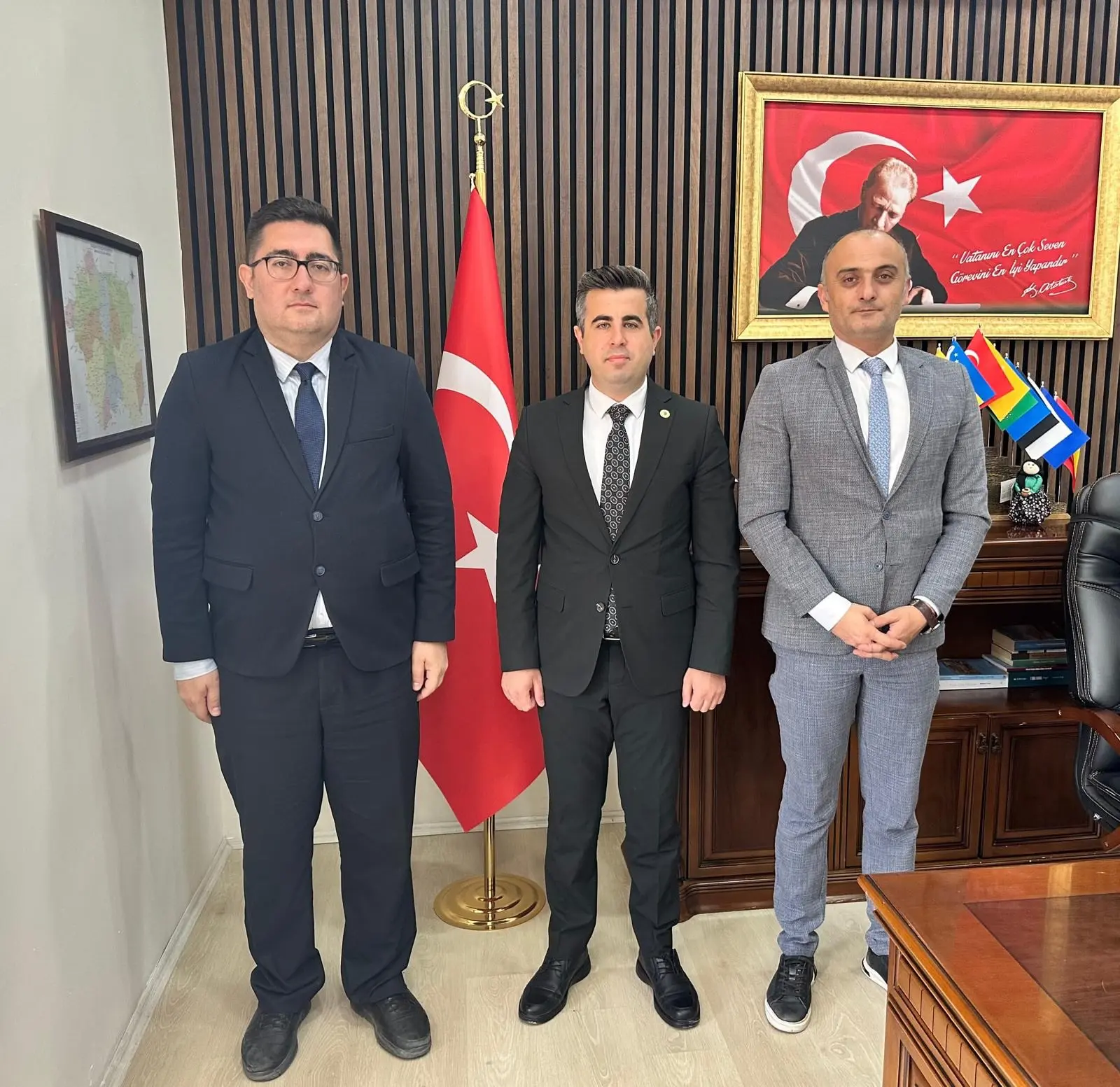 Kaymakam Öztürk, veda ziyaretlerini kabul etti