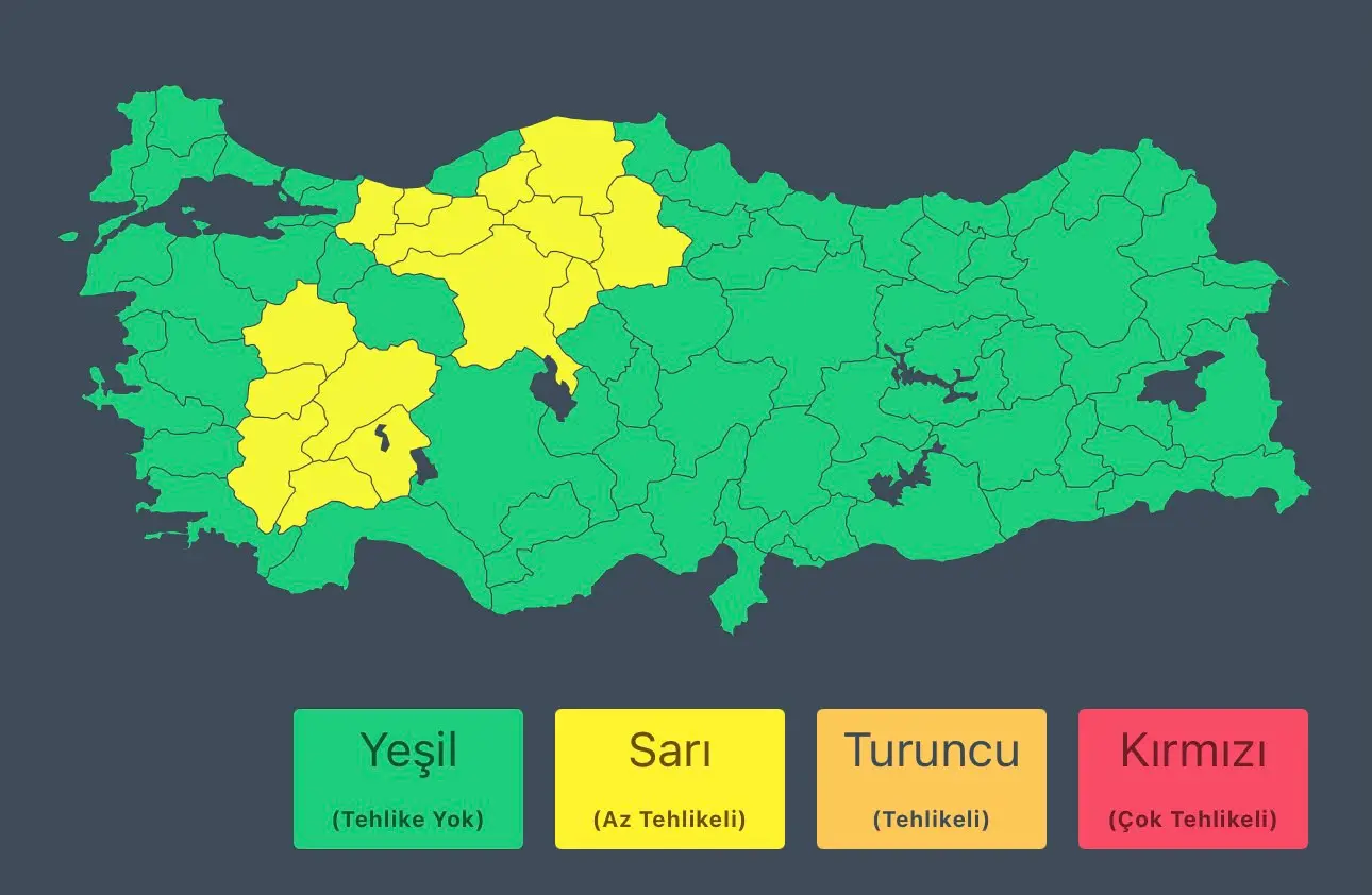28 Mayıs'ta gök gürültülü sağanak yağış bekleniyor