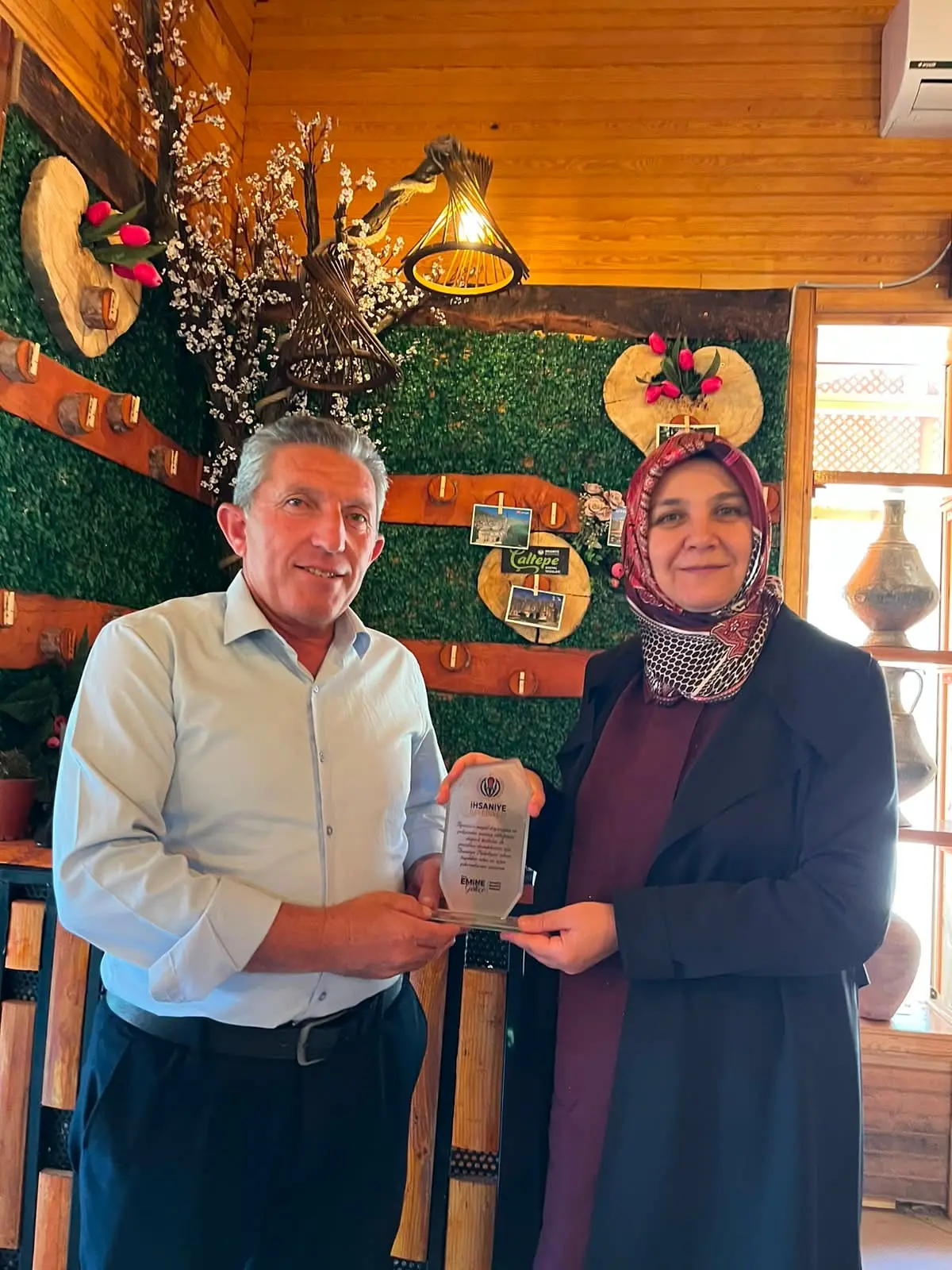 İhsaniye Belediyesi, Tecelli Könül'e veda etti