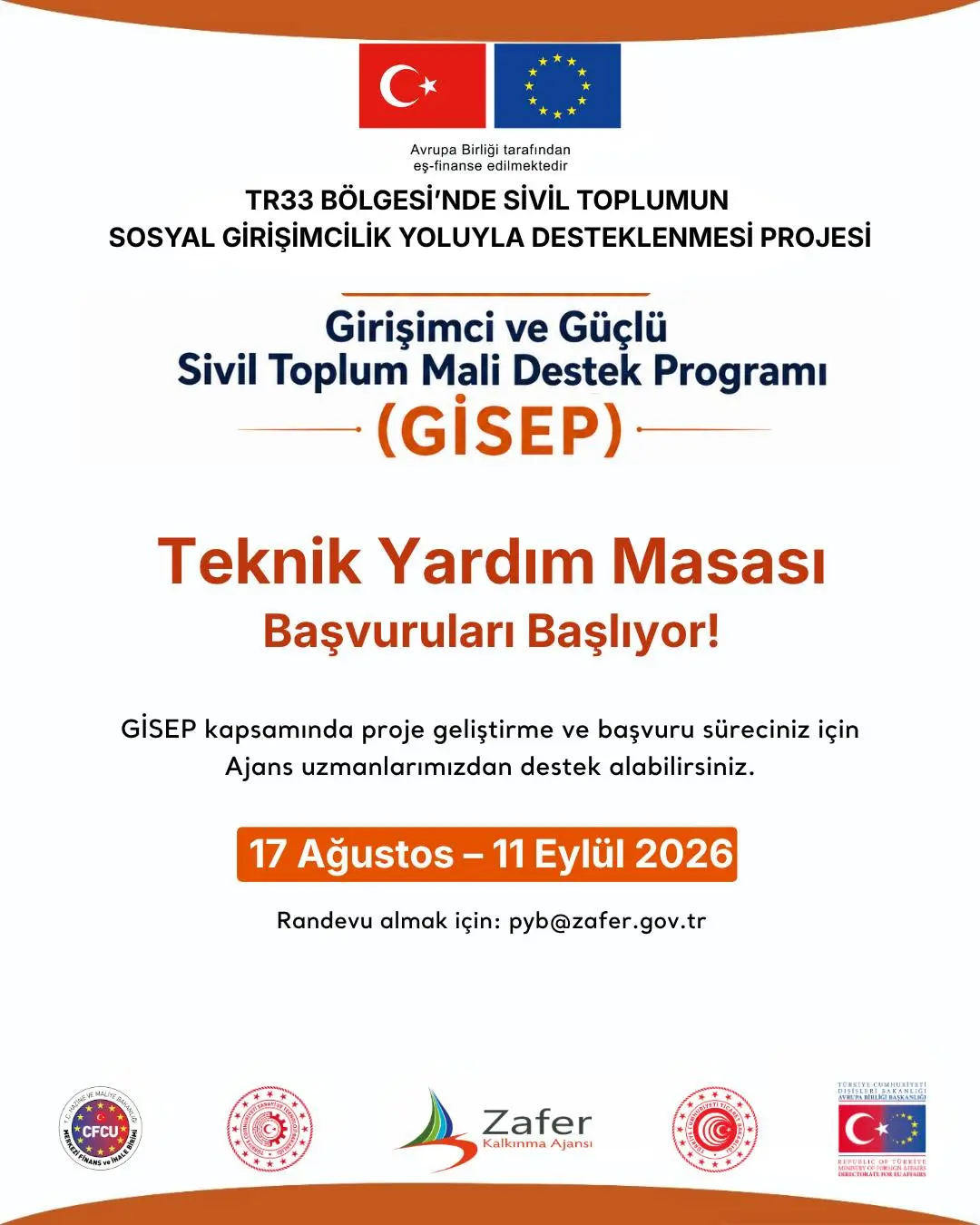 GİSEP Teknik Yardım Masası Başvuruları Başlıyor!