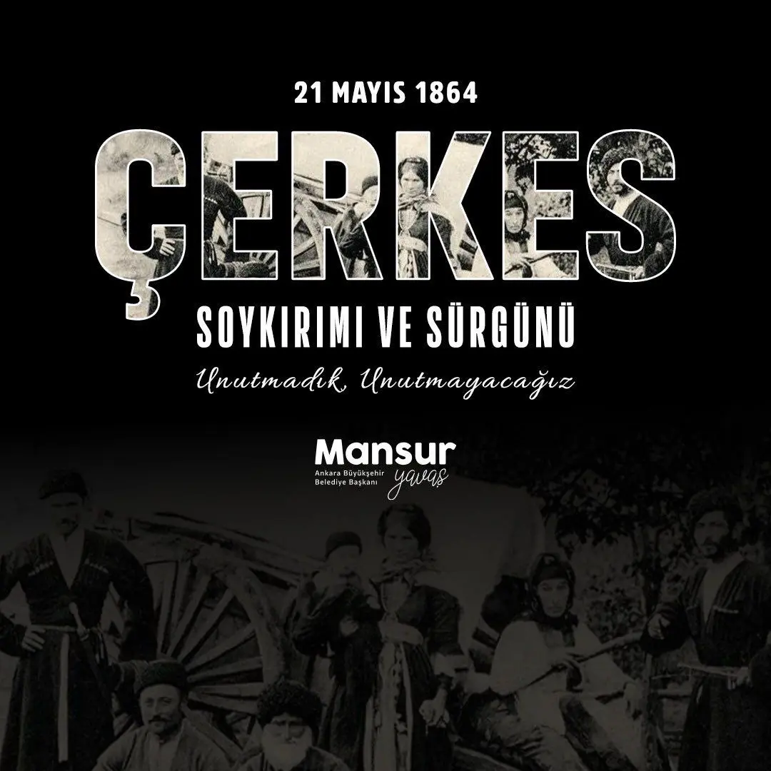 Çerkes Soykırımı ve Sürgünü anıldı