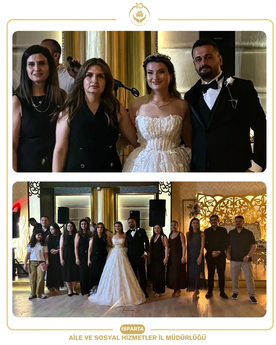 Isparta Aile ve Sosyal Hizmetler'den Düğün Katılımı
