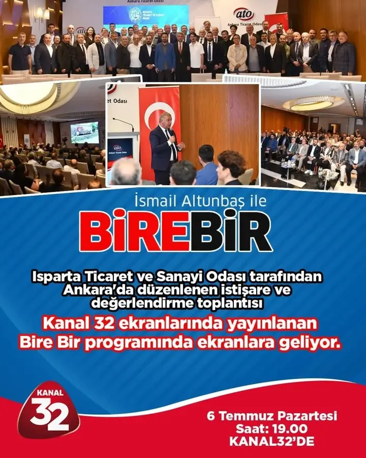 Isparta Ticaret ve Sanayi Odası toplantısını duyurdu