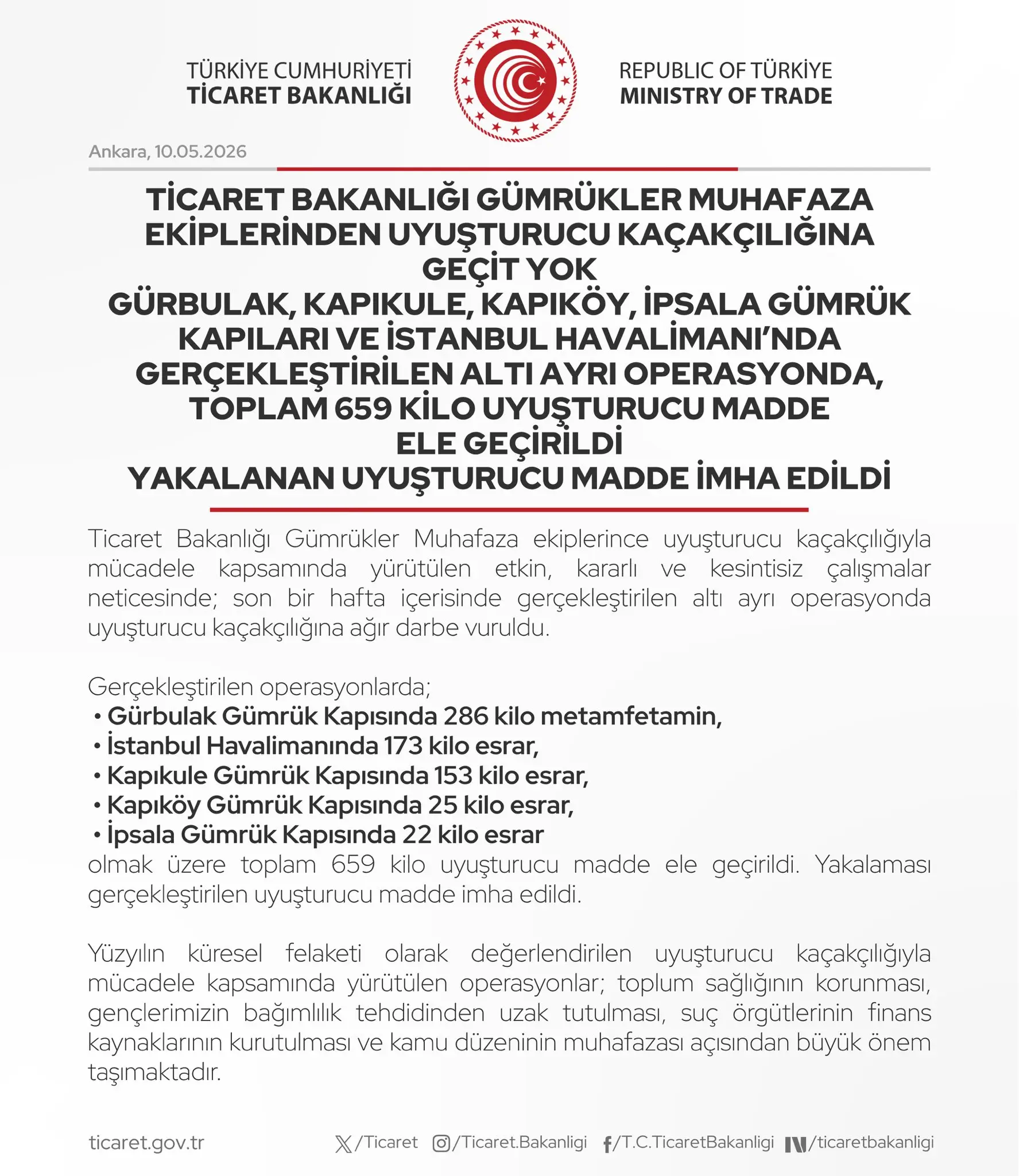 Uyuşturucu Kaçakçılığına Geçit Yok