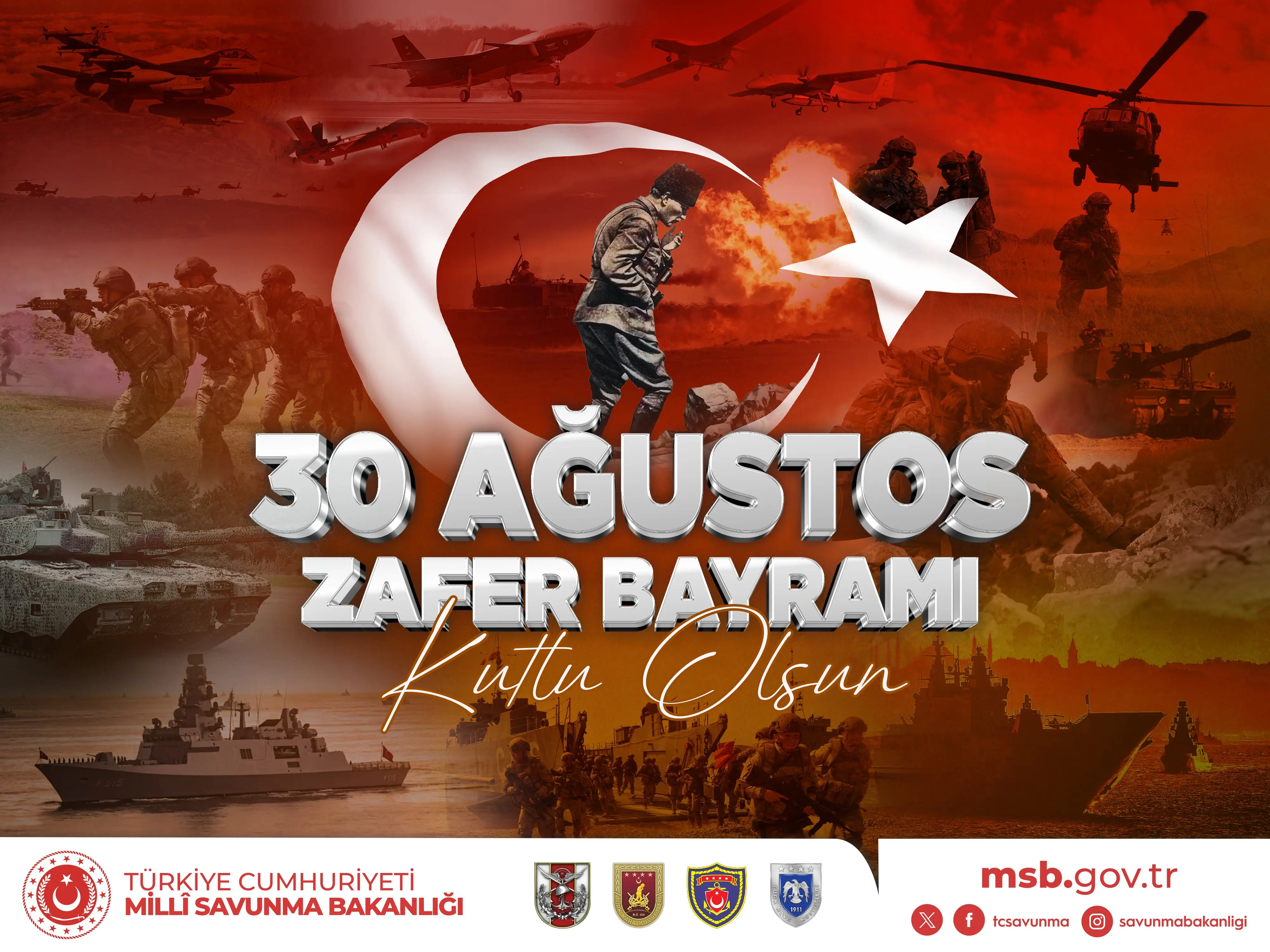 30 Ağustos Zafer Bayramı ve TSK Günü kutlandı