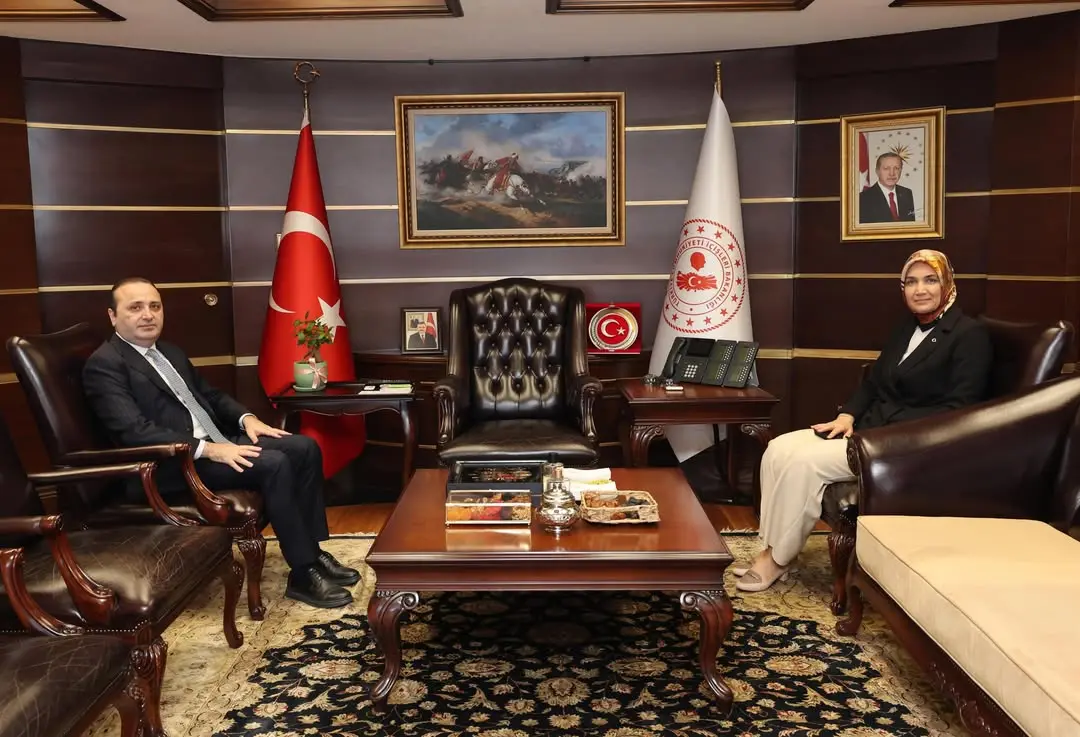 İçişleri Bakan Yardımcısı Kübra Güran Yiğitbaşı, Ticaret Bakan Yardımcısı Mustafa Tuzcu ile Bir Araya Geldi