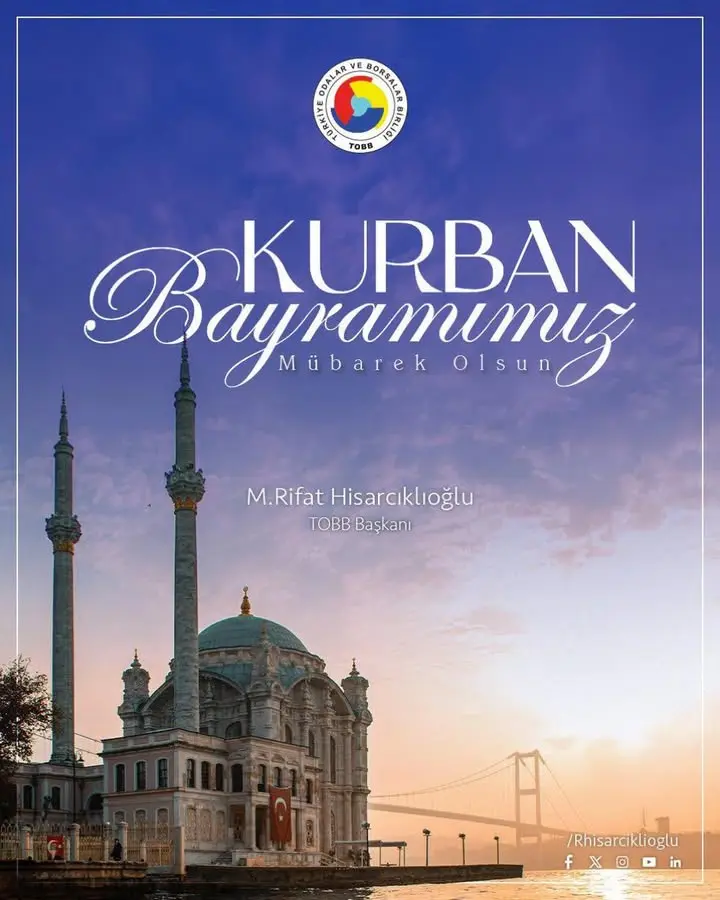 TOBB Başkanı Mustafa Rifat Hisarcıklıoğlu'dan Bayram Tebriği