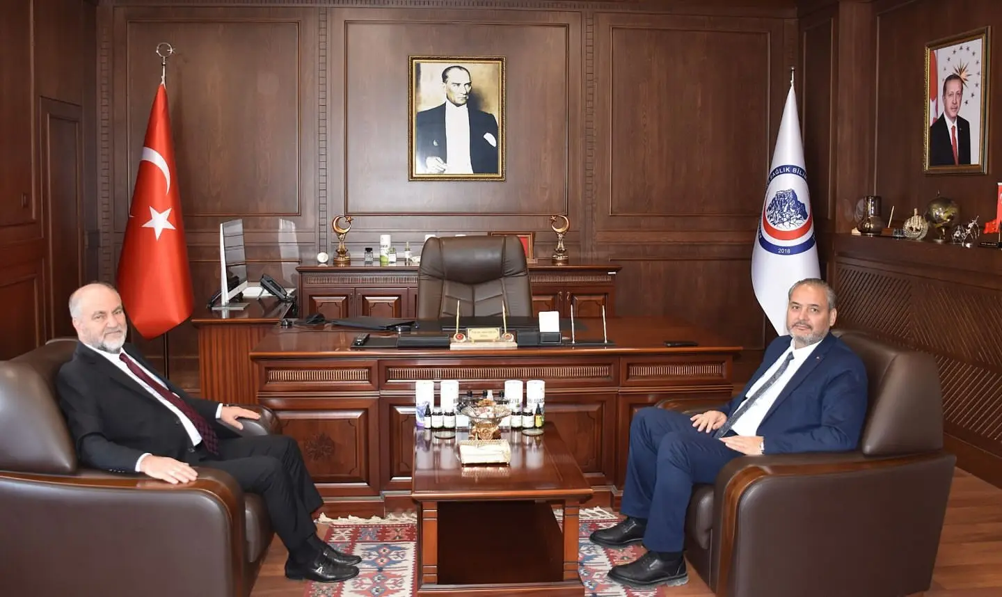 Rektör Adem Aslan, Moritanya Büyükelçisi'ni ağırladı