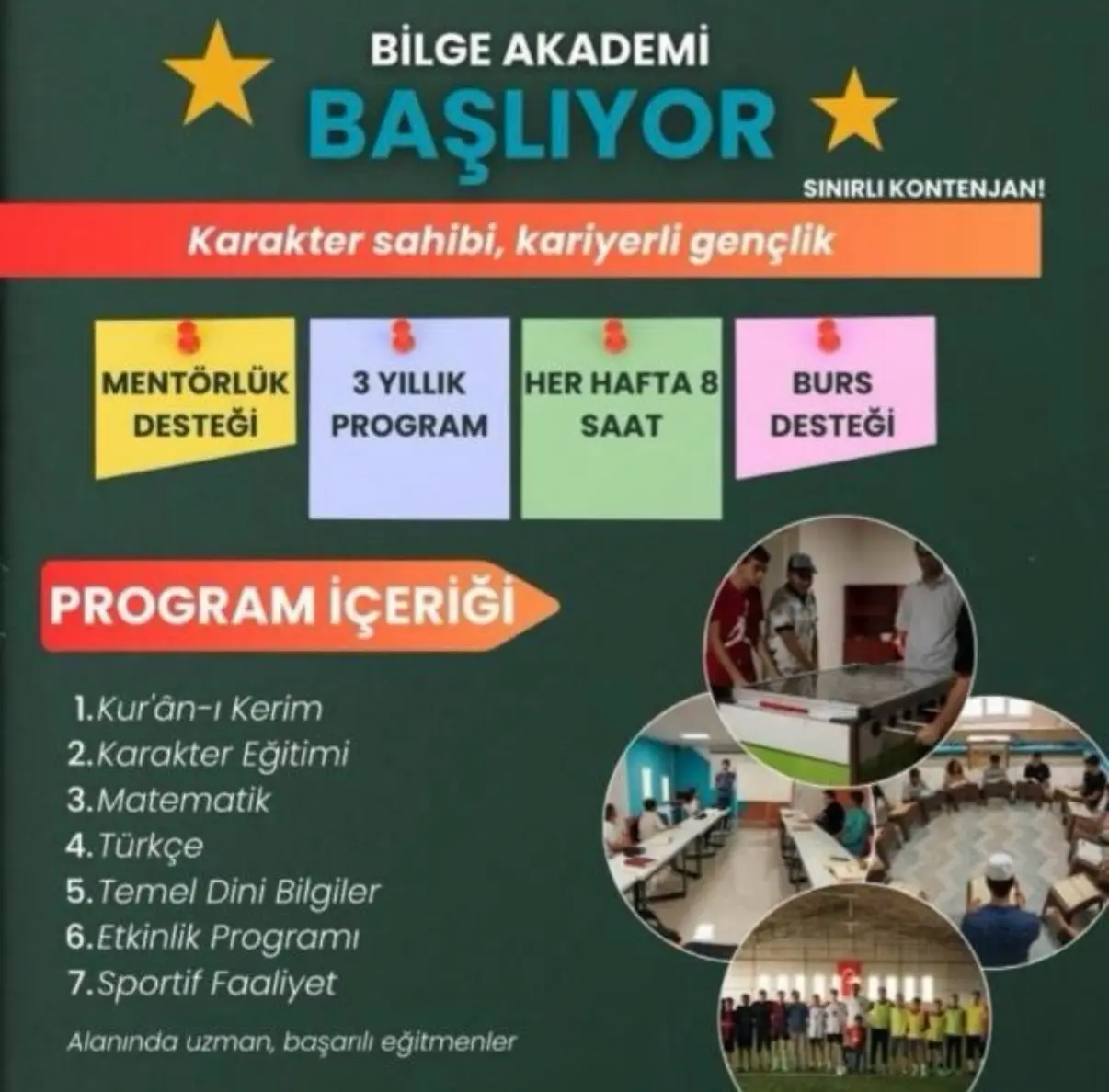 Bilge Akademi Eğitim Programı Başlıyor