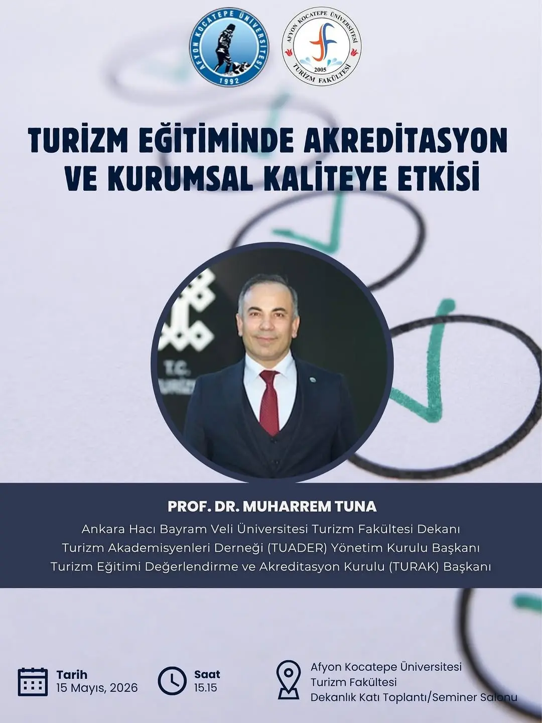 Afyon Kocatepe Üniversitesi'nde Turizm Eğitimi Semineri